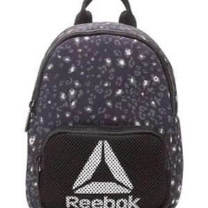 Reebok Womens Black Leopard backpack